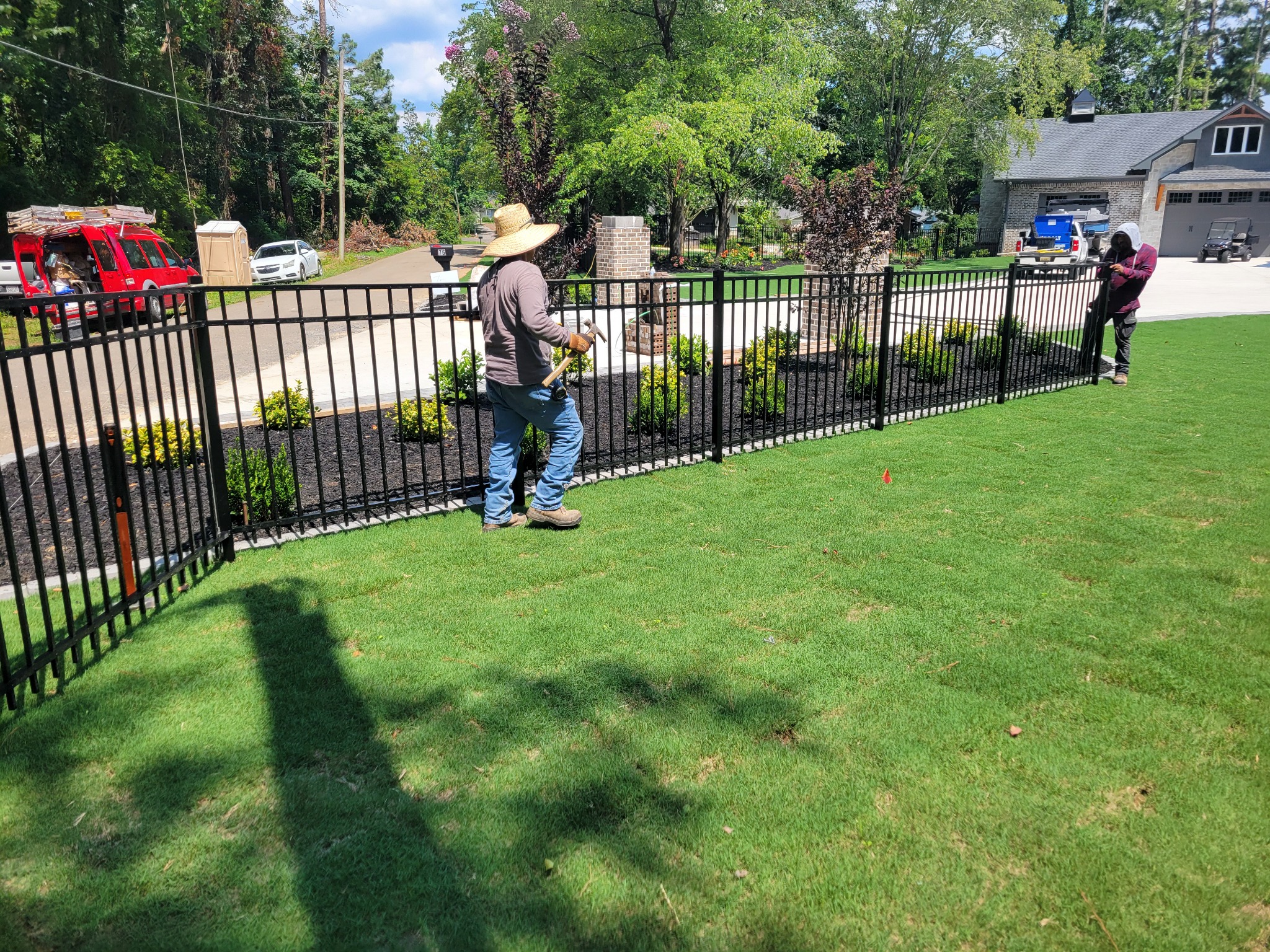 4-foot ornamental fence installation in Scottsboro, Alabama installed by Hooks Fence Company